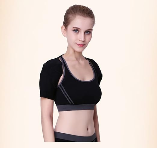 Heated Shoulder Support Braces Thermal Shoulder Protection Shoulder Pads Double Shoulder Warp Sleeves Protector for Men Women Injury Recovery Compression Arthritis Chronic Pain Relief Black Unisex XL
