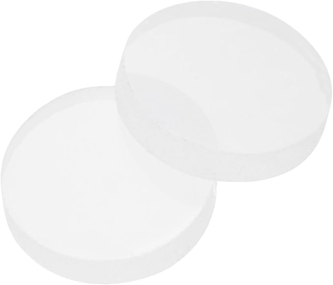 PATIKIL Glass Table Top Anti Slip Pads, 10Pcs 15mm Dia x 3mm Thick Clear Glasses Tables Silicone Bumper Pad for Photo Frame Furniture Kitchen Cabinets DIY Home Craft, White