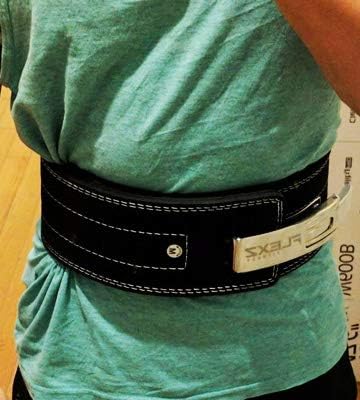 Flexz Fitness Lever Weight Lifting Belt Leather - 10MM 13MM Powerlifting Gym Belts for Men & Women - Lower Back Support for Weightlifting Deadlifts Squats Heavy Duty IPF Bodybuilding