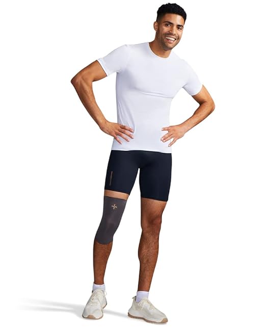 Tommie Copper Unisex Core Compression Knee Sleeve, Slate Grey, XXX-Large