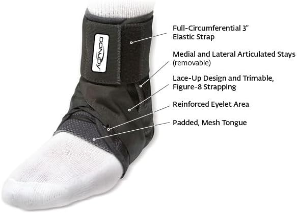DonJoy Stabilizing PRO Ankle Brace - X-Large, White