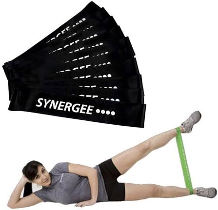 Synergee Exercise Fitness Resistance Band Mini Loop Bands that Perform Better When Working Out at Home or The Gym