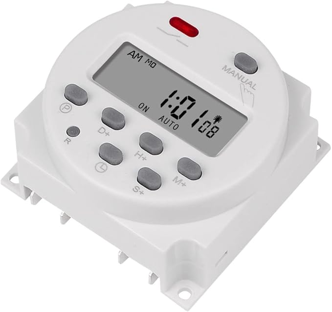 CN101S 1 Second Interval 110V Digital LCD Timer Switch 7 Days Weekly Practical Programmable Time Relay Programmer
