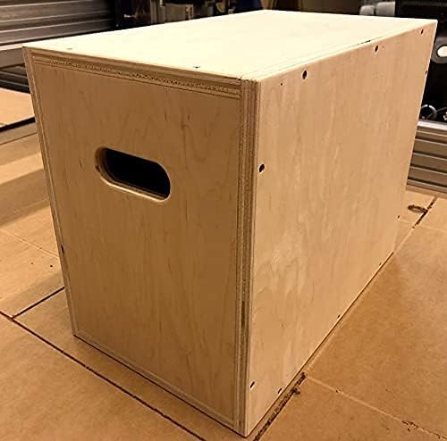 3 in 1 Plyometric Box: 12"x16"x20" Flatpack - Custom Logo Laser Engraved