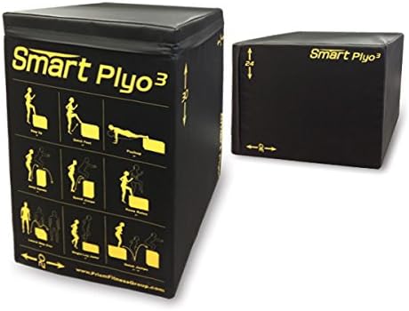 IRON COMPANY Prism Fitness Group Self-Guided Smart 3-in-1 Soft Plyo Cube - 20", 24", 30" - USA-Made Soft Plyo Box - Plyometric Jump Box with Exercise Instruction