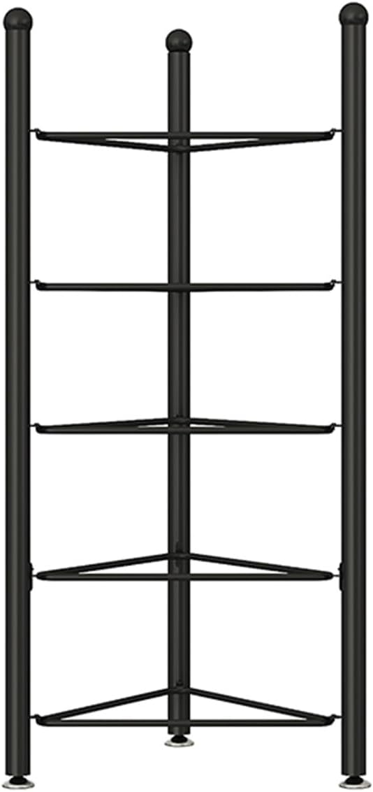 3/5/6/7 Tier Floor Stand Storage Organizer Exercise Half Balance Ball Storage Rack, Home Gym Workout Equipment for Bosu Slam Bowling Medicine Balls(Black,5 Layer - 51jin)