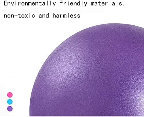 9 Inch Exercise Pilates Mini Yoga Balls Barre for Home Stability Squishy Training Physical Therapy Improves Balance with Inflatable Straw(Green)