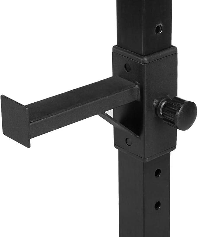 Yaheetech Pair of Adjustable Squat Rack Standard 44-70 Inch Barbell Rack, Solid Steel Squat Stands Bench Press Storage Home Gym Portable Dumbbell Stands