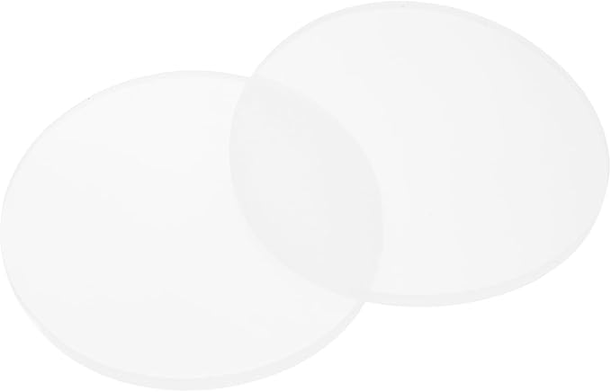 PATIKIL Glass Table Top Anti Slip Pads, 10Pcs 55mm Dia x 3mm Thick Clear Glasses Tables Silicone Bumper Pad for Photo Frame Furniture Kitchen Cabinets DIY Home Craft, White