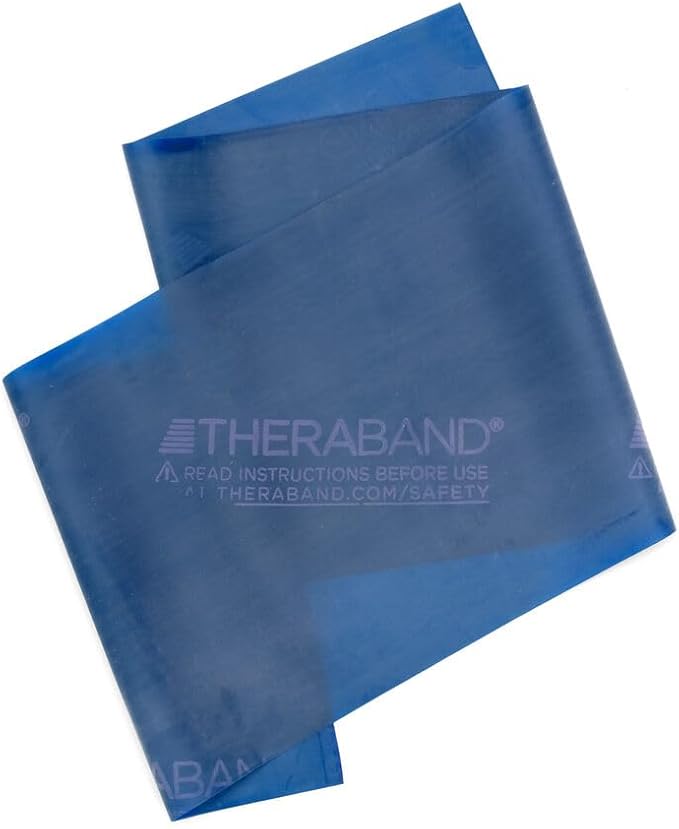 THERABAND Resistance Bands, 5 Foot, 15 or 30 Count Professional Latex Elastic Bands for Upper & Lower Body Exercise, Physical Therapy, Pilates, Home Workouts, & Rehab