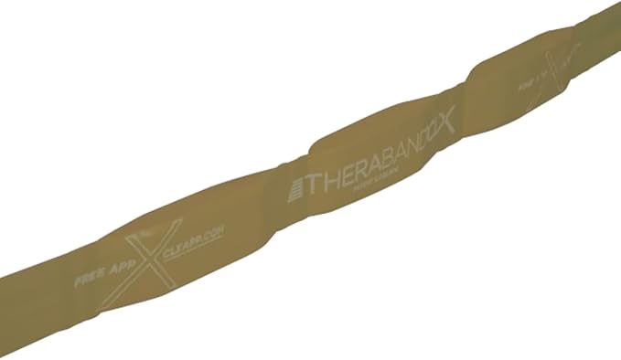 THERABAND CLX Resistance Band with Loops, Fitness Band for Home Exercise and Full Body Workouts, Portable Gym Equipment