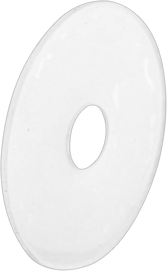 Prime-Line M 6261 Shower Curtain Repair Discs, 1 In. Diameter, Plastic, Clear, Adhesive (12 Pack)