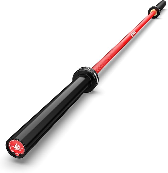 LIONSCOOL 7FT Olympic Barbell for Weightlifting, Power Lifting, 2 Inch Strength Training Bar for Squats, Deadlifts, Presses, Rows, Curls - 700lbs/1000lbs/1500lbs Capacity