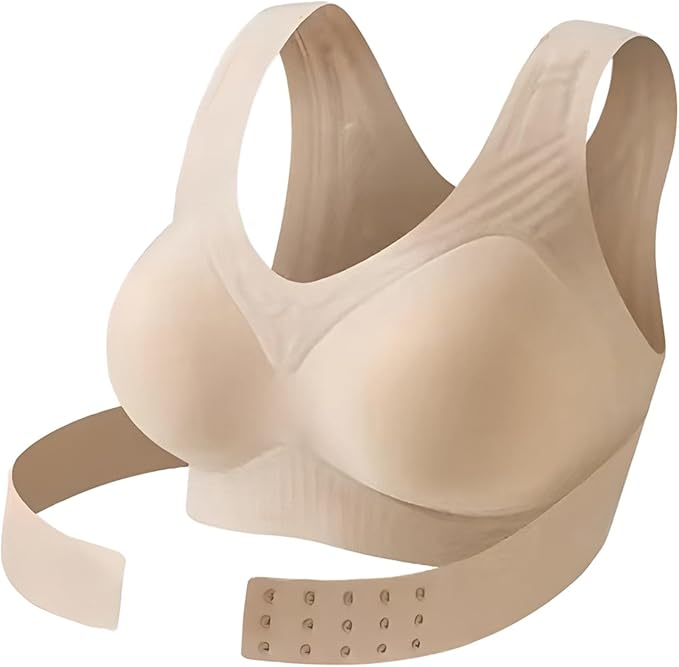 Posture Bras for Women Front Closure Cross Back Wireless Posture Corrector Bra Support Push Up No Underwire Bralettes 2026