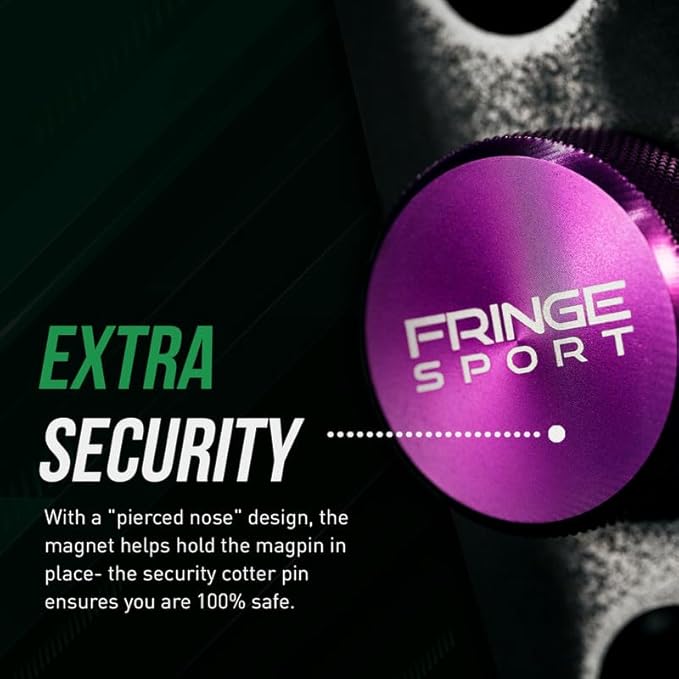 FringeSport Magpin Power Rack & Squat Rack Attachment - For Home, Gym Equipment, Indoor & Outdoor Safety Magnetic Pin Attachment - Quick & Safety Pins w/Extra Security Design - Fits All Major Brands