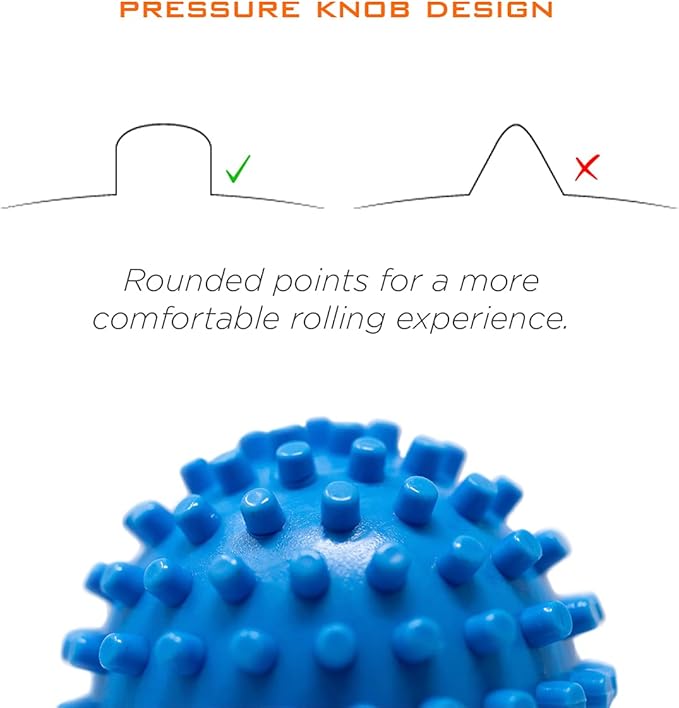 ProStretch Footy, Textured Spiky Massage Ball for Foot Pain Relief, Plantar Fasciitis, Muscle Soreness, and Deep Tissue Therapy