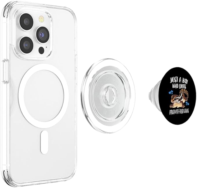 Just A Boy Who Loves African Fat-tailed Geckos PopSockets PopGrip for MagSafe