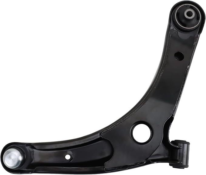 TRQ Front Left Lower Control Arm with Ball Joint Steel Compatible with 08-17 Mitsubishi Lancer 07-22 Outlander 11-22 Outlander Sport 18-20 Eclipse Cross 18-22 Outlander PHEV