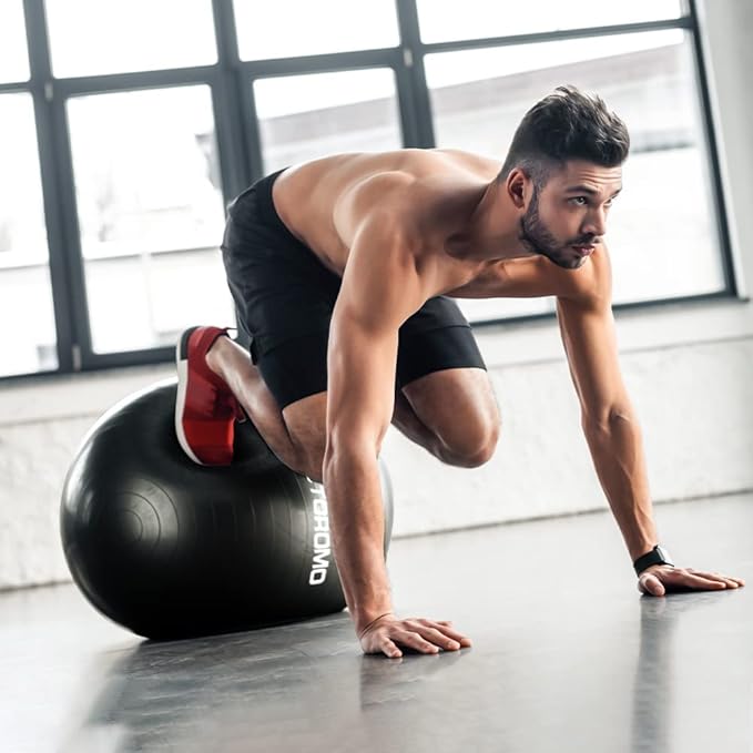 Anti-Burst Pregnancy Exercise Ball – High Weight Capacity Stability Ball for Yoga, Pilates & Labor Support, Eco-Friendly PVC Fitness Ball for Moms, Includes Pump (45cm-95cm)