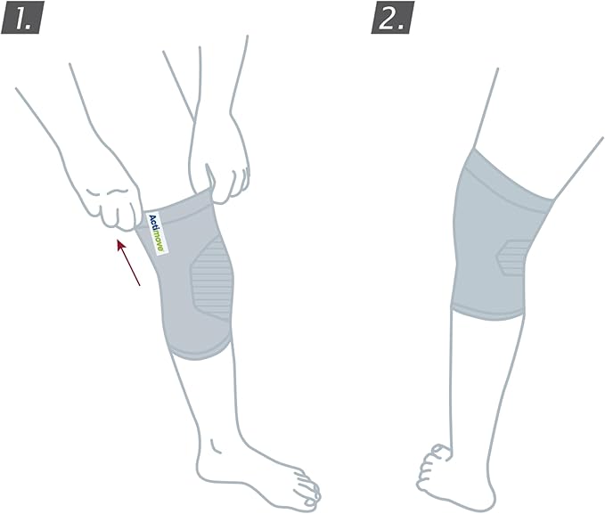 Actimove Everyday Supports Mild Knee Support - Mild Support, Lightweight, Easy to Apply for Slightly Swollen and Aching Knees – White, Small