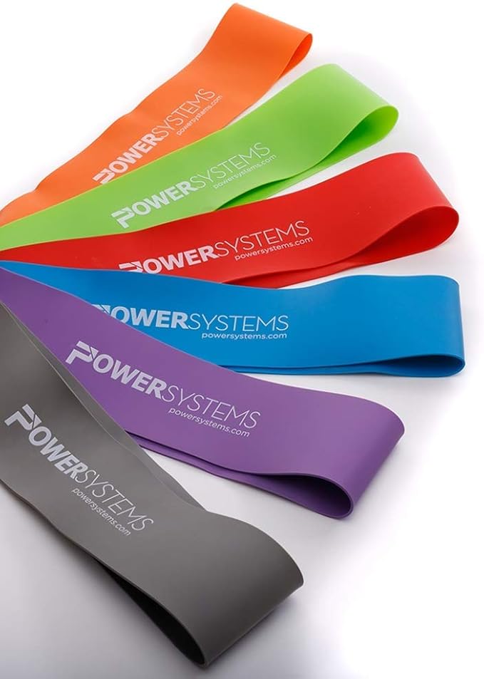 Power Systems Mini Versa Loop – 9" Commercial Grade Exercise Resistance Band for Working Out, Elastic Band for Physical Therapy, Strength, Fitness Training at Home or Gym