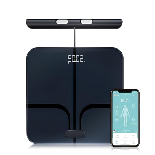 Fitdays Smart Scale for Body Weight and Fat Percentage FSA&HSA Eligible, 8-Electrode Digital Bathroom Scale with BMI, Body Fat & Muscle Mass to 28 Body Composition and Printable Body Analysis Report
