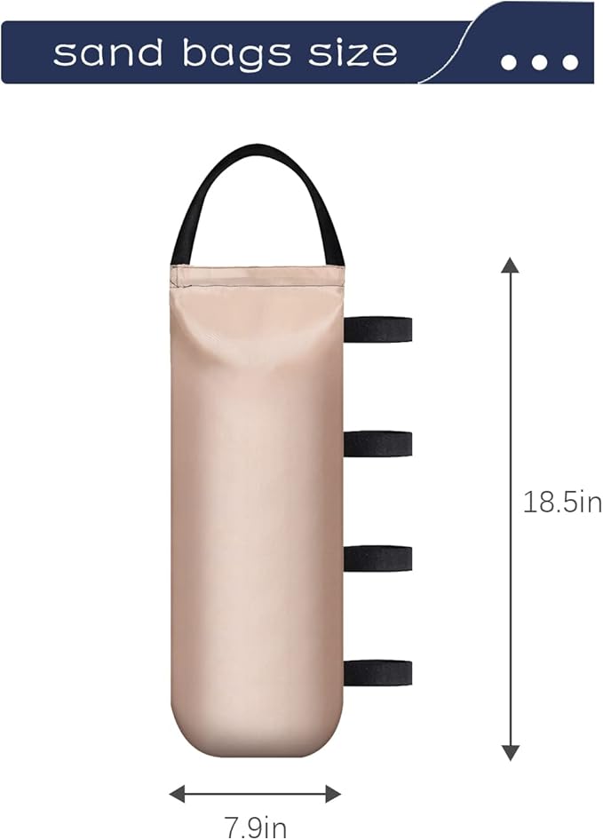 IALNAI 112 LBS Heavy Sand Bags for Canopy Outdoor Advertising Tent Sunshade Fixed Windproof Pop up Canopy Tent (Without Sand) 4-Pack