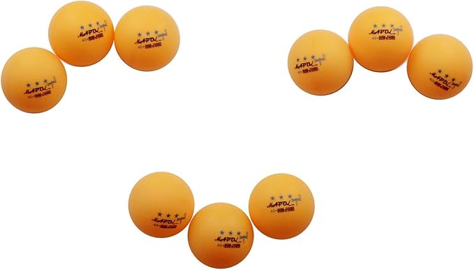 MAPOL 50- Pack Orange 3-Star Premium Ping Pong Balls Bulk,Advanced Training Table Tennis Ball