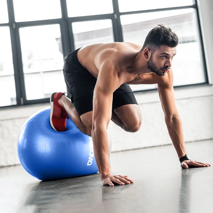 Anti-Burst Pregnancy Exercise Ball – High Weight Capacity Stability Ball for Yoga, Pilates & Labor Support, Eco-Friendly PVC Fitness Ball for Moms, Includes Pump (45cm-95cm)