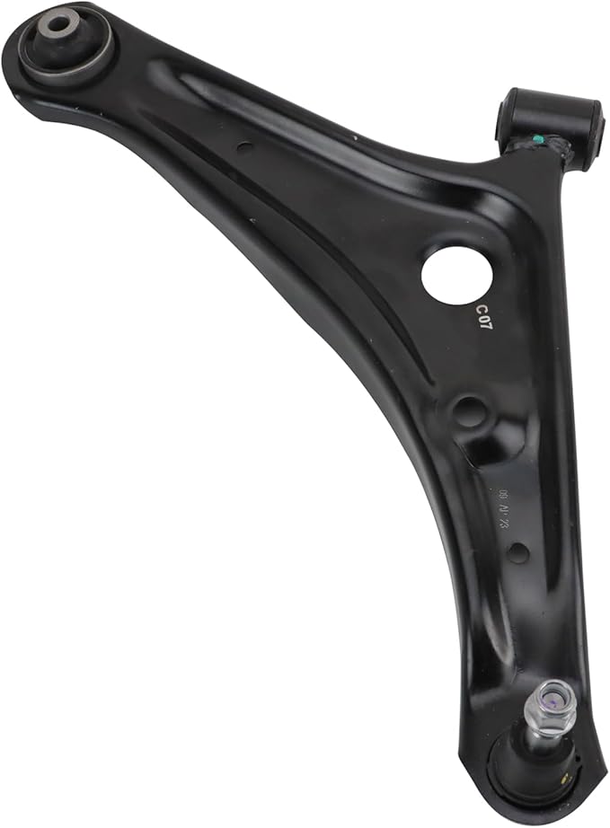 TRQ Front Right Lower Control Arm with Ball Joint Steel Compatible with 2014-2015 Mitsubishi Mirage 2017-2023 Mirage 2017-2023 Mirage G4
