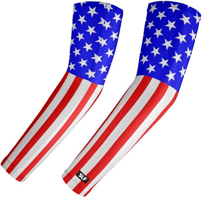 SLEEFS Arm Sleeves for Kids - Athletic Sports Sleeve for Youth Boys and Girls - UV Protection - Football Baseball Basketball