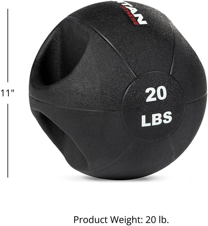 Titan Fitness Dual Grip Medicine Ball