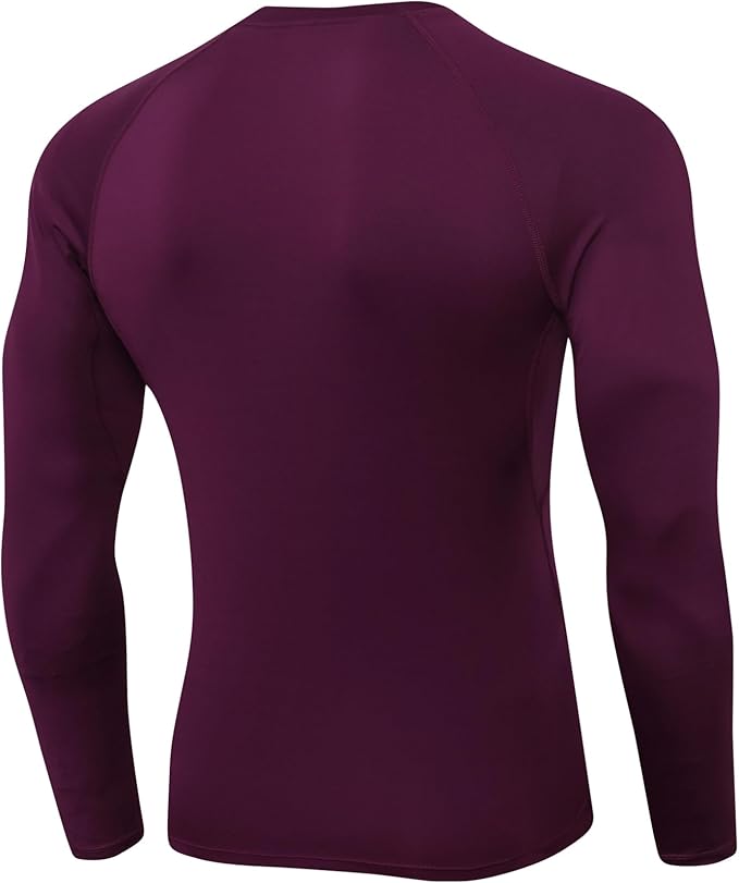 SPVISE 1 or 3 Pack Men's Compression Shirts Long Sleeve Workout Gym T-Shirt Running Top Cool Dry Sports Baselayer Undershirts