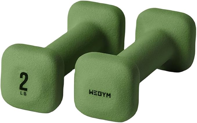 WeGym SafeGrip Square Dumbbells with Anti Slip Handles, Aesthetic Free Weights for Home Workouts, Stable Design Prevents Rolling during Floor Exercises