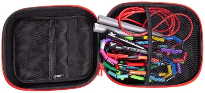 Elite Jumps - Jump Rope Carry Case - Fits All Elite Jumps Ropes & Other Small Items - Metal Clip - Moisture & Scratch-Resistant - Durable & Versatile - 7.87” x 6.3” x 2.75”