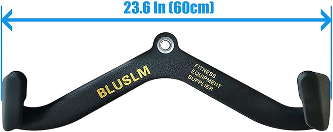LAT Pull Down Bar for Cable Machine, LAT Pulldown Attachments T-bar V-bar Cable Attachment for Gym, Back Tricep Strength Training Handle
