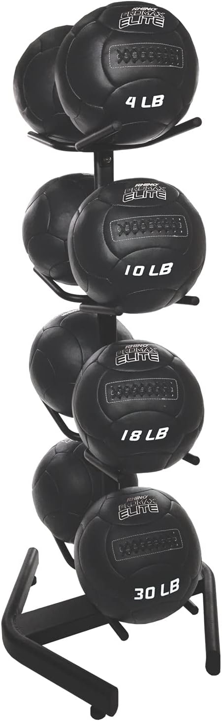 Champion Sports Rhino Promax Wall Balls - Soft Shell Non-Slip Grip for Weightlifting, Plyometrics, Cross Training, & Home Gym