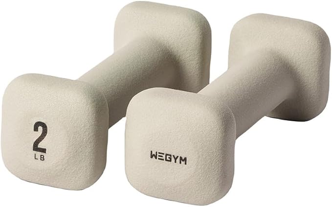 WeGym SafeGrip Square Dumbbells with Anti Slip Handles, Aesthetic Free Weights for Home Workouts, Stable Design Prevents Rolling during Floor Exercises