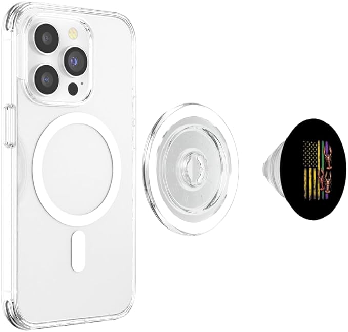 Fat Tuesday Crawfish USA Flag Louisiana Carnival Attire PopSockets PopGrip for MagSafe