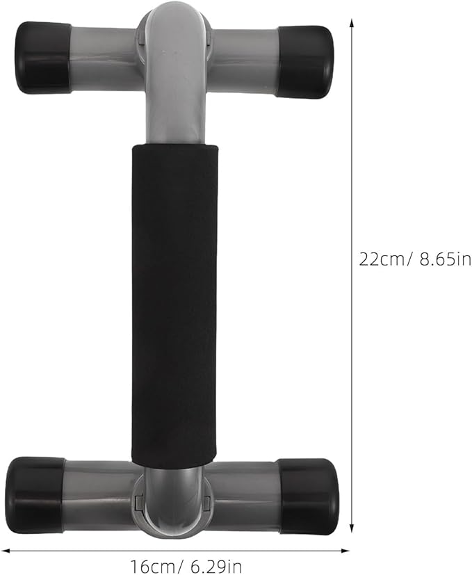 DOITOOL Compact H-shaped Push up Brackets Pair, Anti-slip Parallette Bars for Chest Exercise, Portable Fitness Equipment for Home Gym and Travel Workout