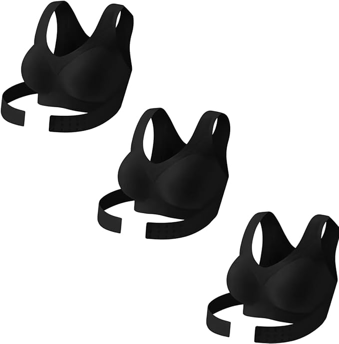 Posture Bras for Women Front Closure Cross Back Wireless Posture Corrector Bra Support Push Up No Underwire Bralettes 2026