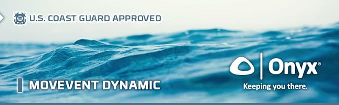 Onyx U.S. Coast Guard and Transport Canada Approved MoveVent Dynamic Paddle Vest for Adults for Kayaking, Canoeing, Stand Up Paddleboarding