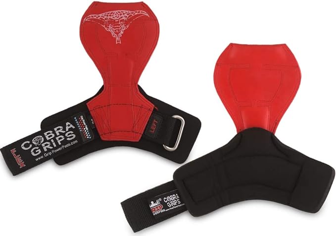 Cobra Grips Flex Model Weight Lifting Gloves Heavy Duty Straps Alternative Power Lifting Hooks for Deadlifts with Padded Wrist Wrap Support Bodybuilding
