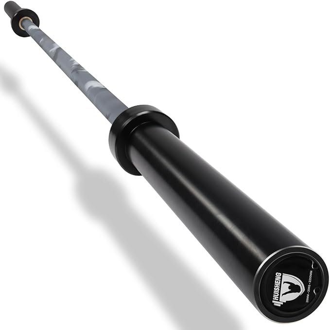 7ft Olympic Barbell for Strength Training and Olympic Weightlifting, 500 700 1000LBS Capacity Available, 2 Inch Bar for Squats, Home Gym Fitness Equipment, Bench Press, Deadlift,Powerlifting