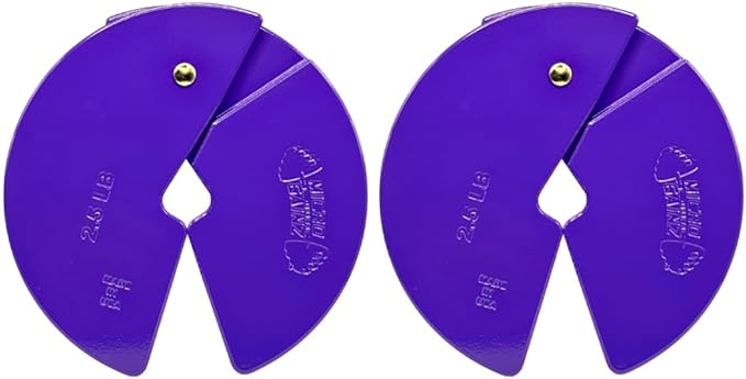 Micro Gainz Dumbbell Fractional 2.5 lb Weight Plate, Ideal for Micro Loading, (Choose Color) 2 Piece Fractional Weight Plates, Designed for Dumbbell Training, Made In USA