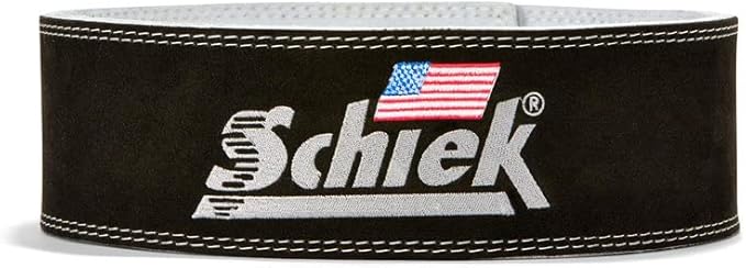Schiek Sports 7010 Lever Competition Power Weight Lifting Belt - Suede Leather Lifting Belts with Steel Lever Metal Buckle