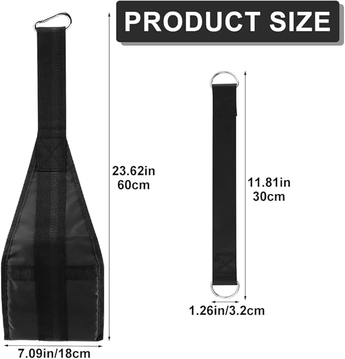 Hanging Ab Straps for Pull Up Bar, Abdominal Muscle Building Padded Arm Support Slings, Ab Sling Straps for Training Knee and Leg Raises, Ab Workout Equipment