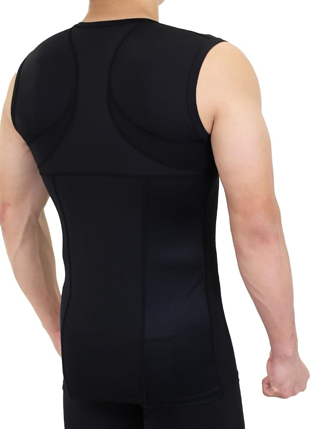 Posture Shirts for Men : Black, White, tankshirts, Longsleeve, s-3xl, Deodorant, uv, Quickdry, Japanesebrand,