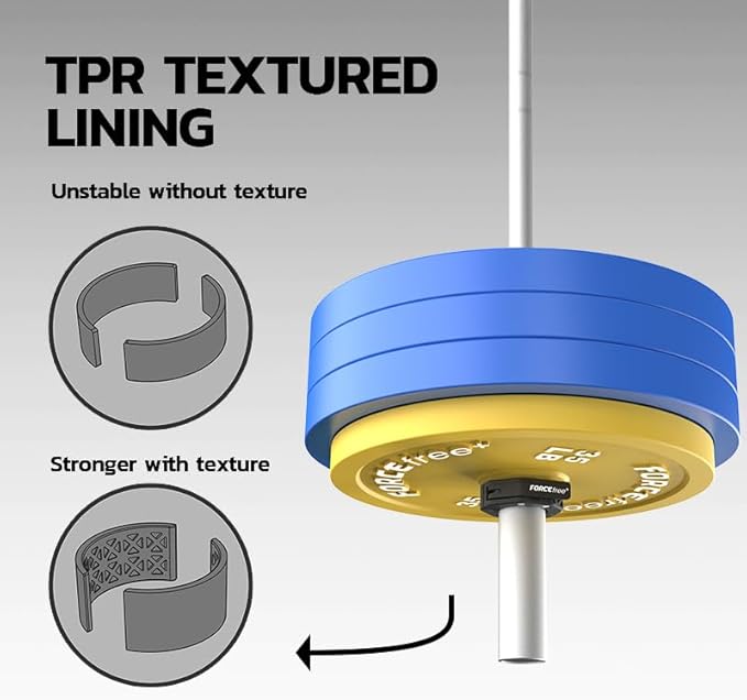 Quick Release Barbell Collars - Slim Design, Non-Slip Secure, High-Strength Durable, Magnetic Convenience - Fits 2-Inch Olympic Bars
