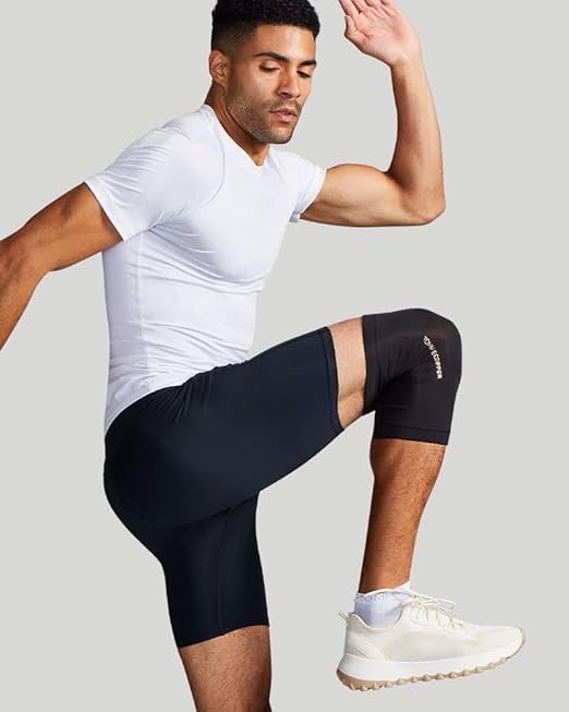 Tommie Copper Unisex Core Compression Knee Sleeve - Black - Medium